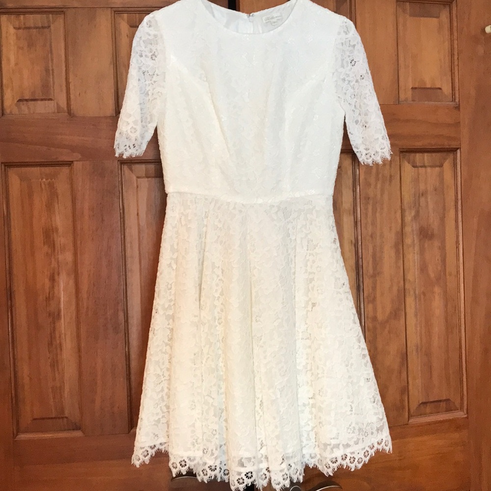 Shoshanna White Lace Dress